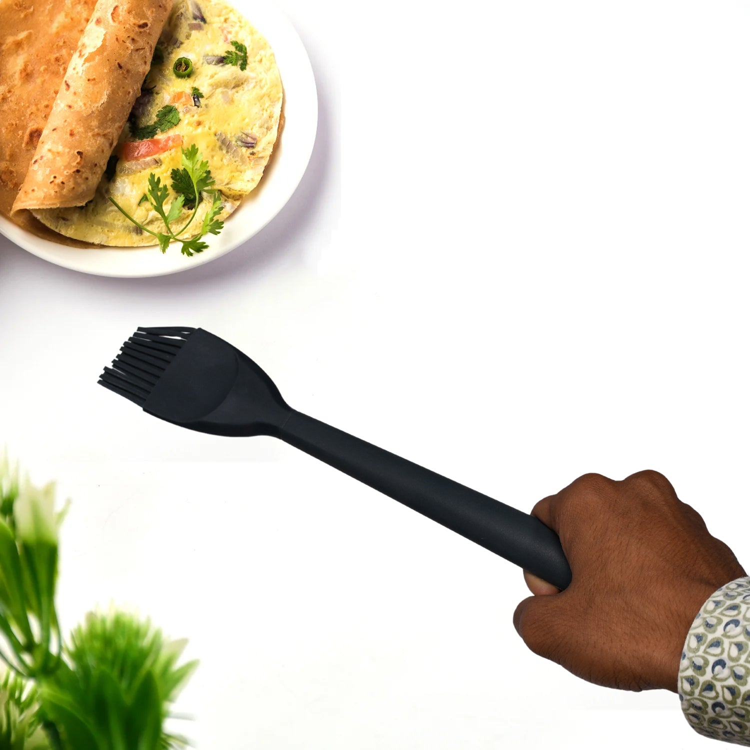 5393 Silicone Basting Brush Heat Resistant Long Handle Pastry Brush for Grilling, Baking, BBQ and Cooking DeoDap 5393 Silicone Basting Brush Heat Resistant Long Handle Pastry Brush for Grilling, Baking, BBQ and Cooking DeoDap
